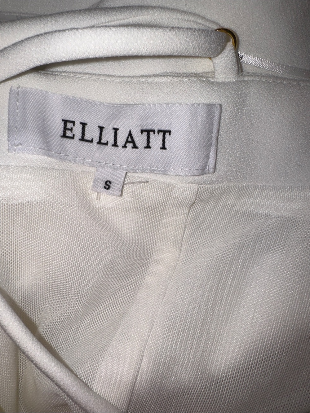 NEW Elliatt Janelle 3d Flower white halter Midi Dress sz S - Picture 7 of 9